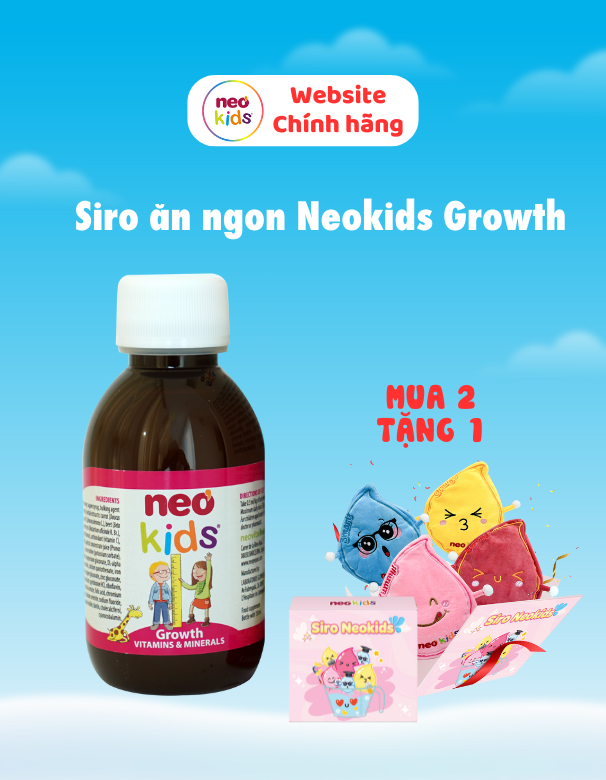 TPBVSK Neo Kids Growth - Hỗ trợ bé ăn ngon tăng hấp thu