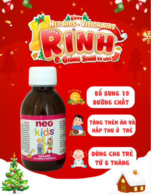 TPBVSK Neo Kids Growth - Hỗ trợ bé ăn ngon tăng hấp thu