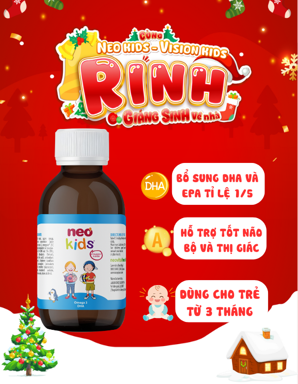 TPBVSK Neo Kids Omega 3 DHA - Dầu Cá Chuẩn IFOS - MS: 2
