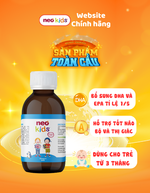 TPBVSK Neo Kids Omega 3 DHA - Dầu Cá Chuẩn IFOS