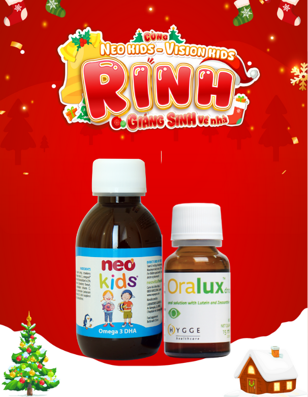 TPBVSK Bộ đôi sáng mắt Neo Kids Omega 3 DHA & Oralux