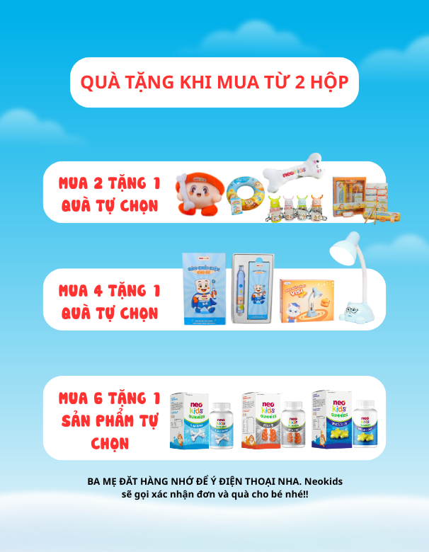TPBVSK Neo Kids Gummies Kẽm hữu cơ con gấu - Hỗ trợ bé ăn ngon, tăng cường sức đề kháng - MS: 3