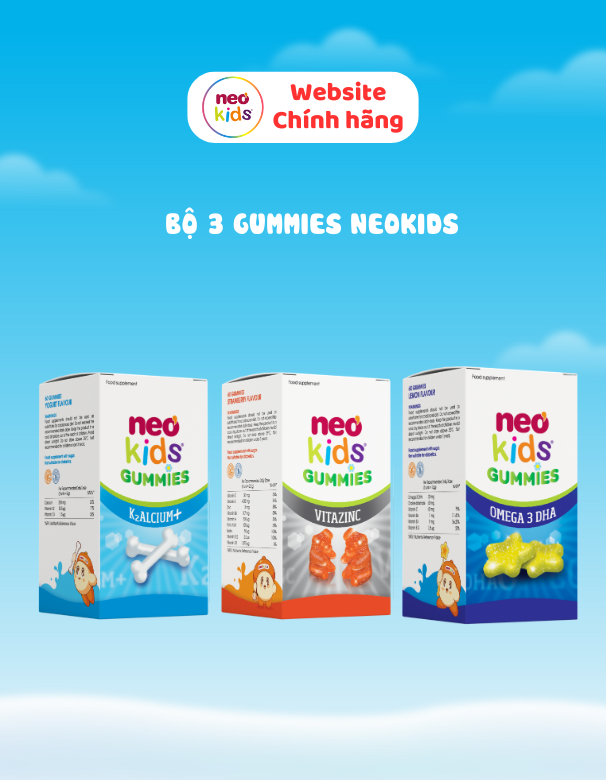 TPBVSK Gummies Neokids - Trọn bộ dưỡng chất chuẩn châu Âu cho bé phát triển