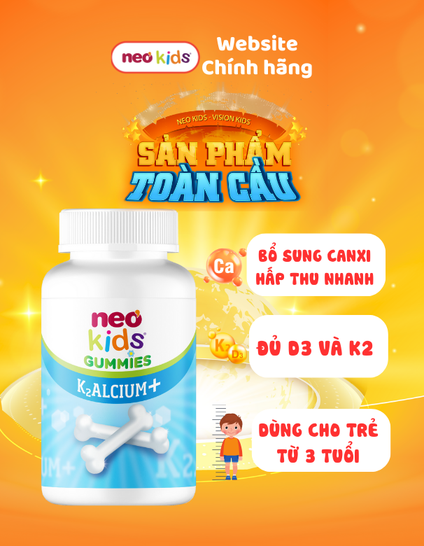 TPBVSK Gummies Neokids - Trọn bộ dưỡng chất chuẩn châu Âu cho bé phát triển - MS: 2